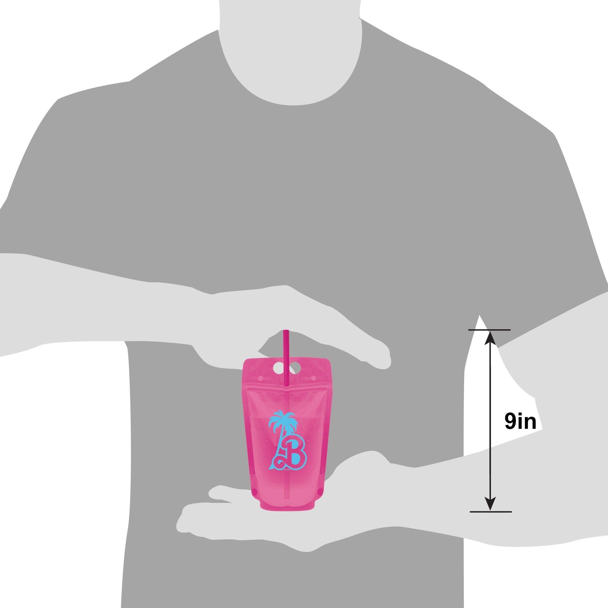 Malibu Barbie Plastic Drink Pouches. 16.9oz. 8ct - Image 5