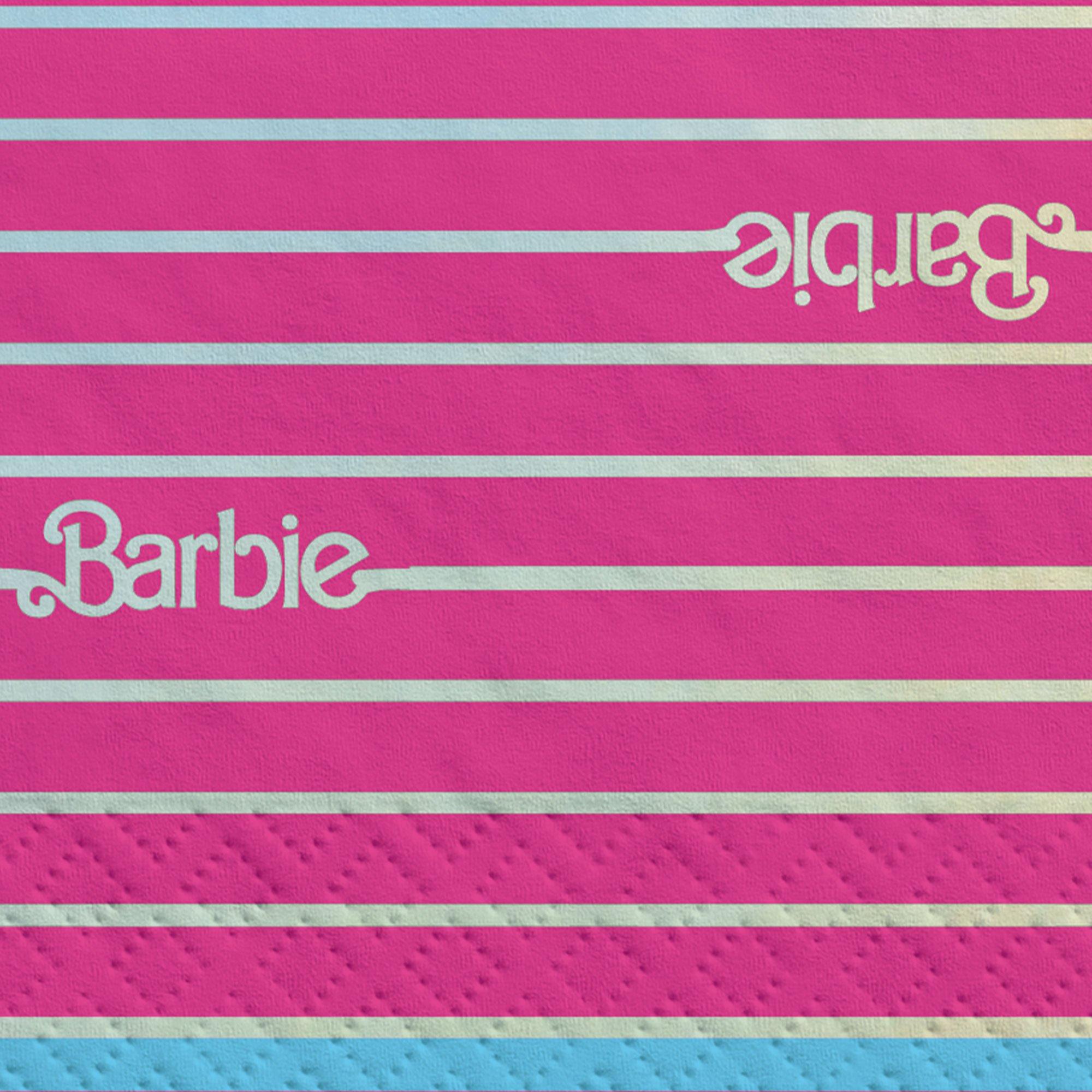 Metallic Malibu Barbie Paper Lunch Napkins. 6.5in. 16ct - Image 3
