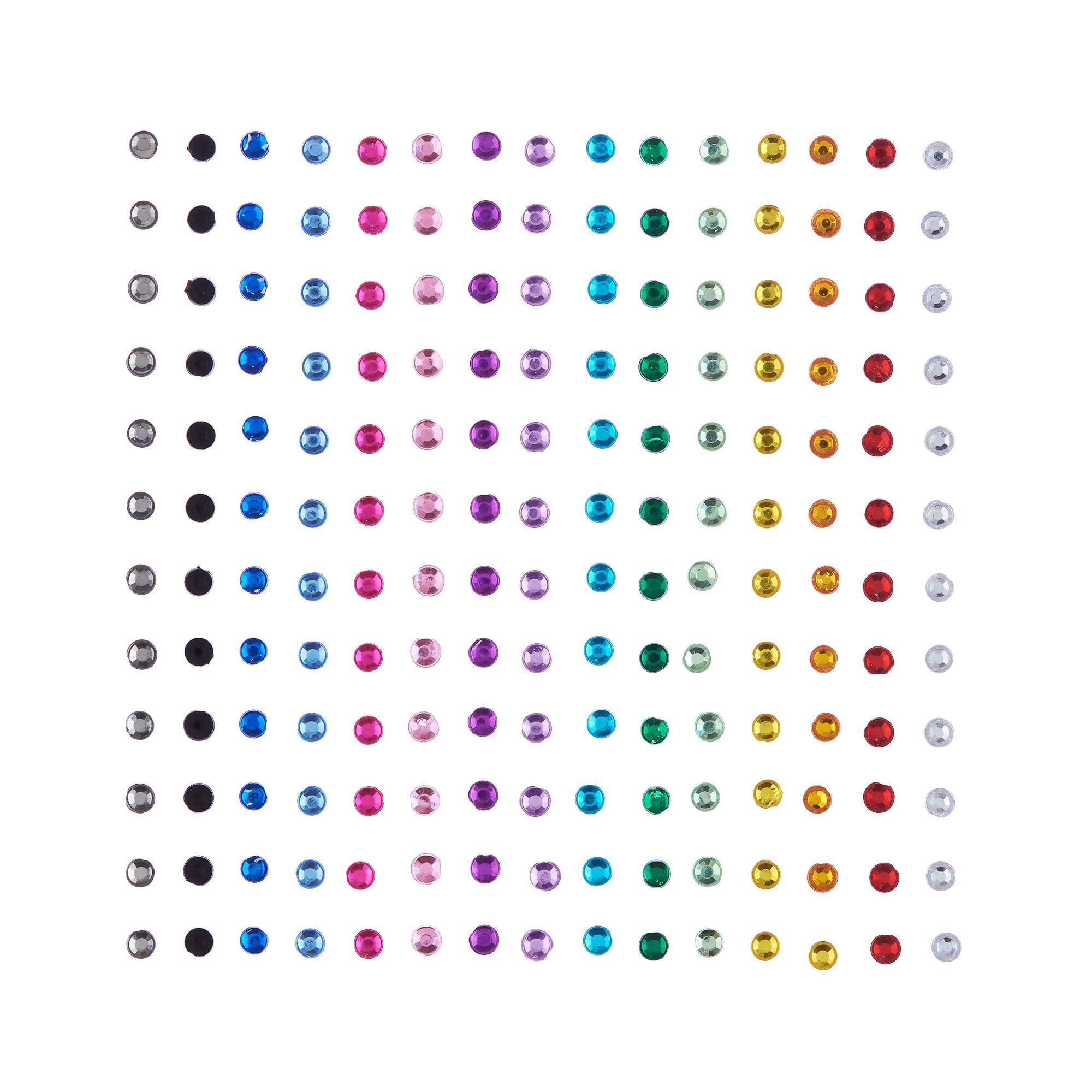Rainbow Face Jewels. 180pc - Image 2