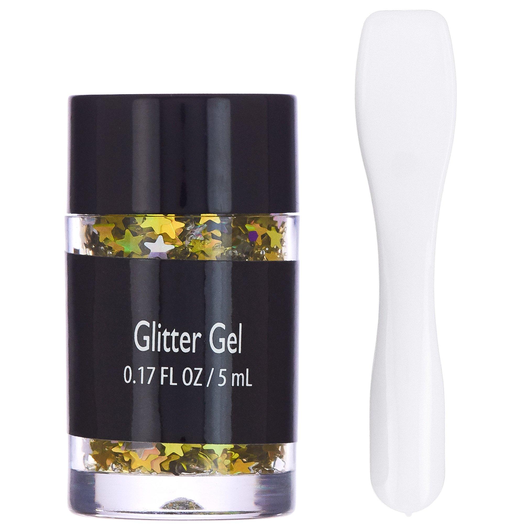 Gold Star Glitter Gel. 0.17oz - Image 2