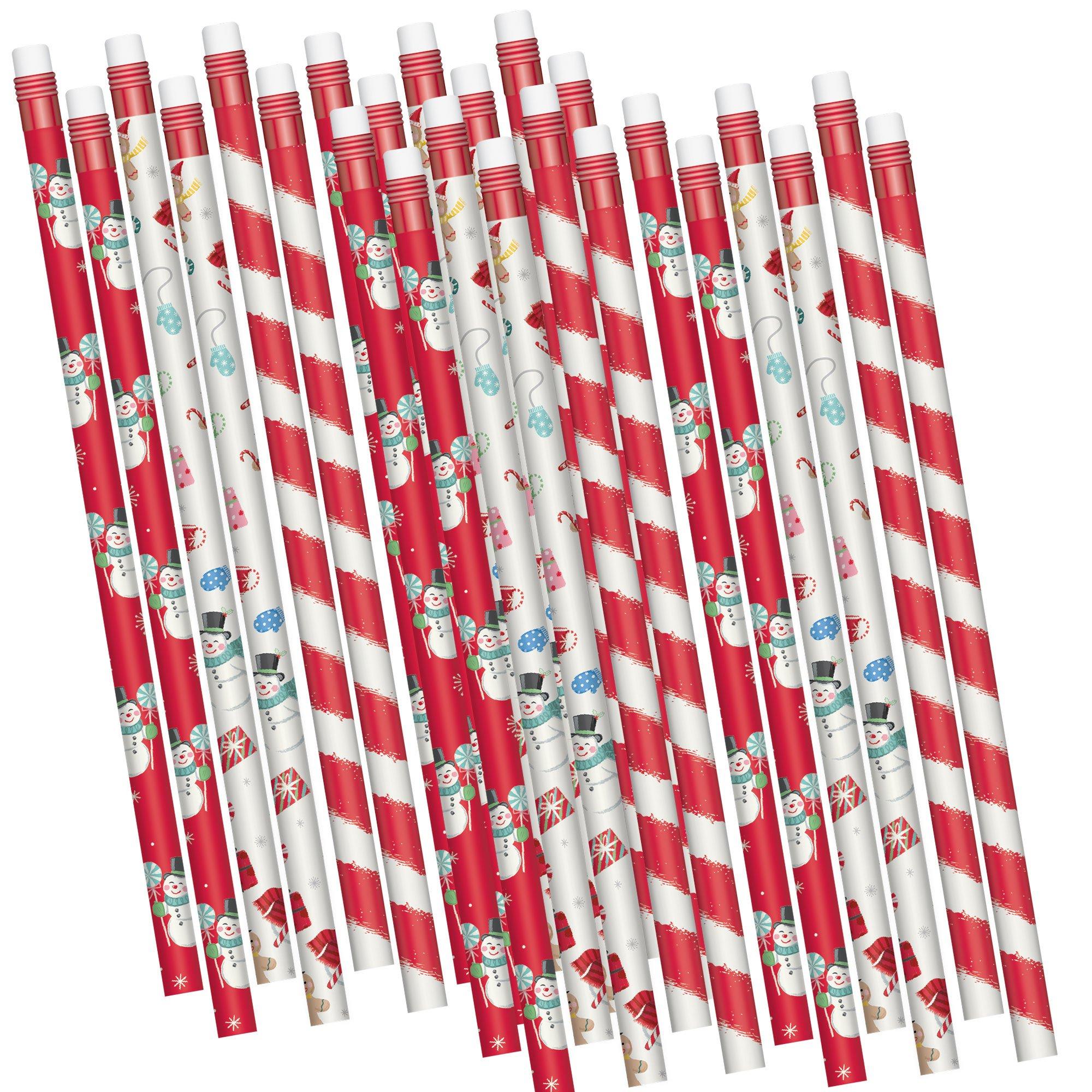 Peppermint Twist Holiday Wood Pencils. 24ct - Image 3