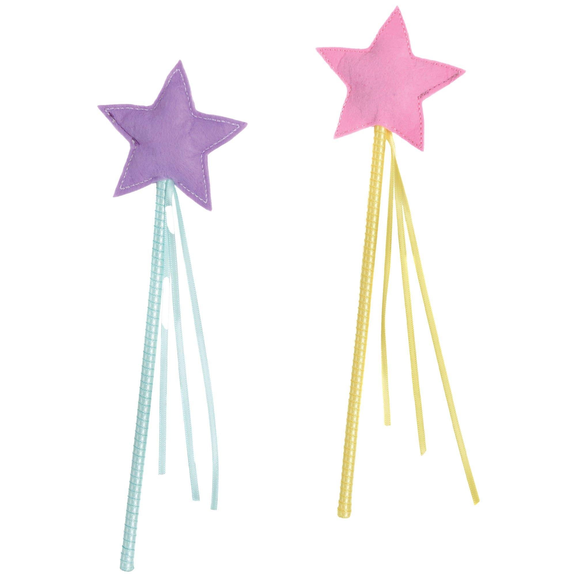 Pink & Purple Star Wands. 8ct
