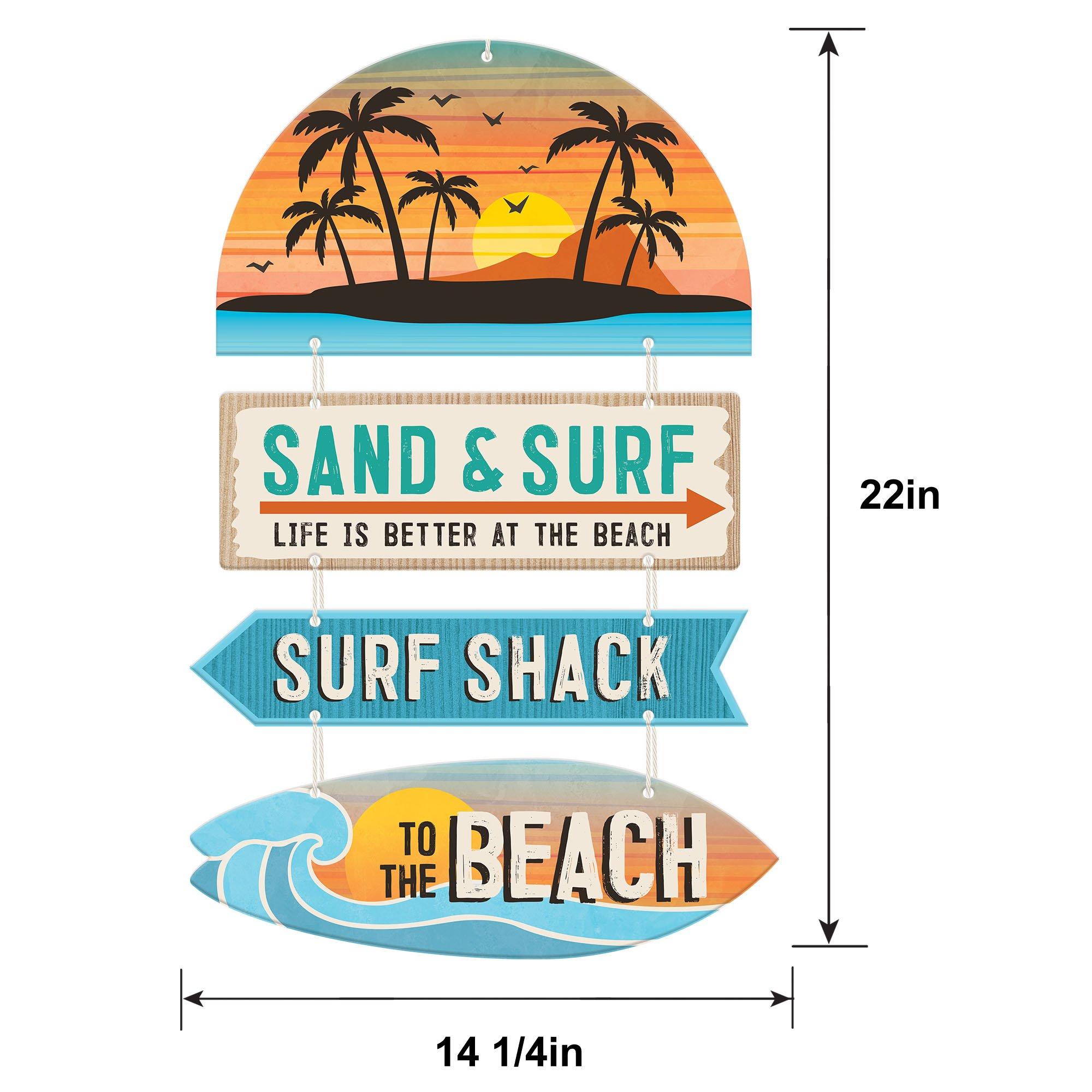 Beach Life MDF Stacked Sign. 14.3in x 22in - Image 5