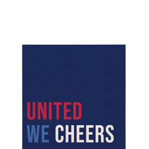 United We Cheers Paper Beverage Napkins. 5in. 16ct