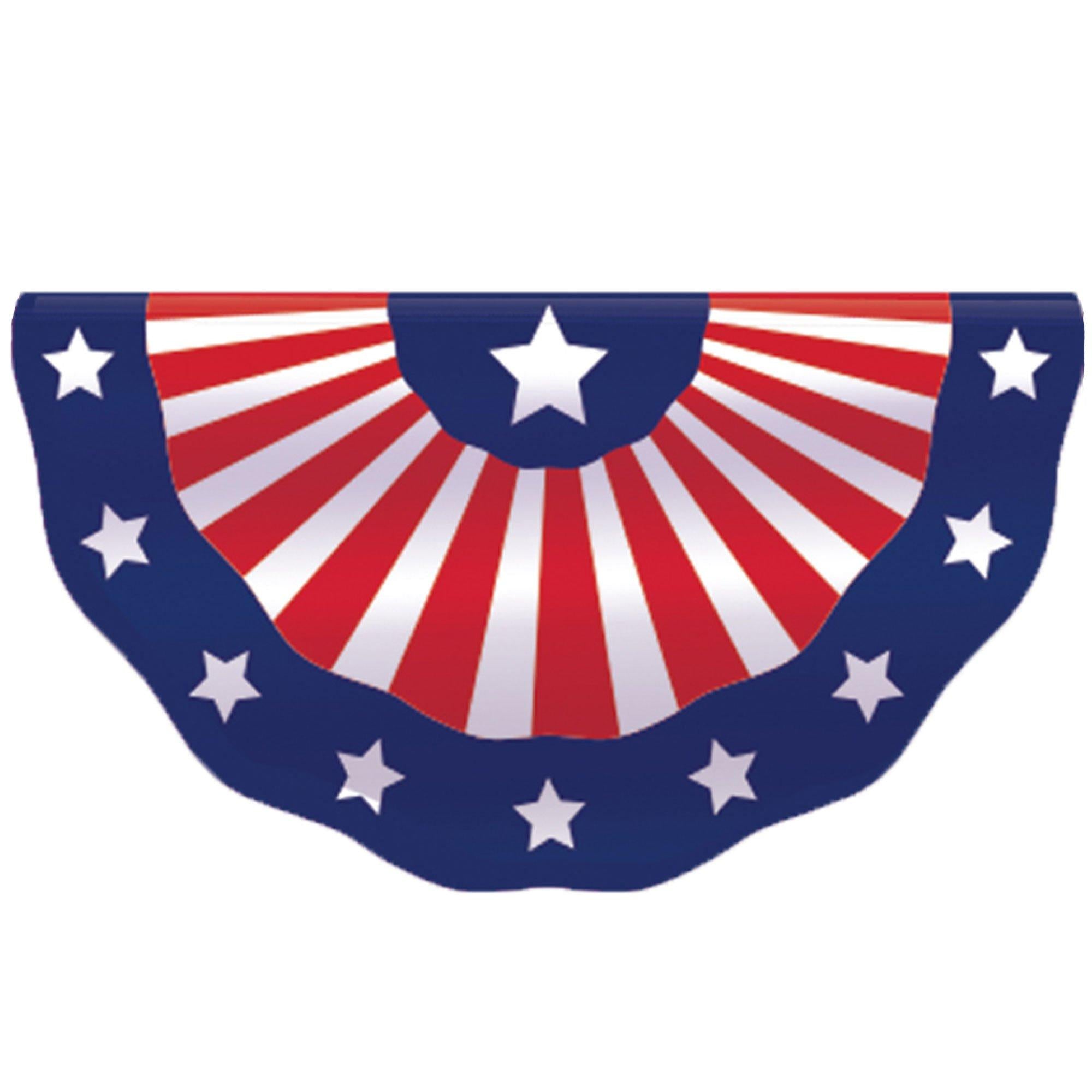 Patriotic Fabric Bunting. 11ft x 1.6ft - Image 3
