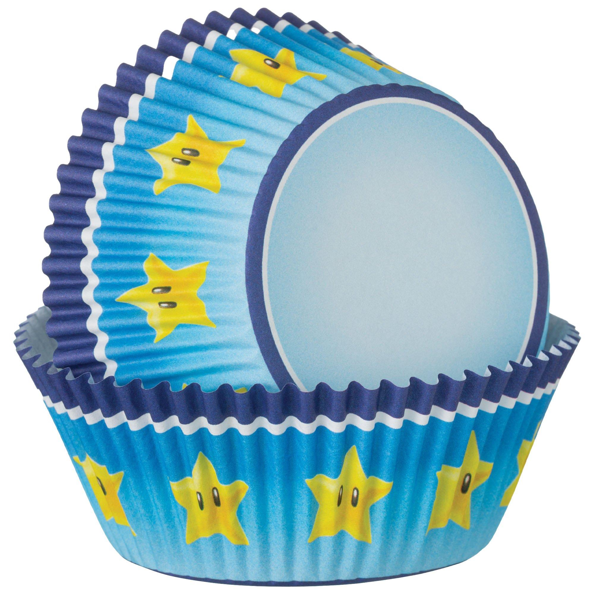 Super Star Paper Baking Cups. 2in. 48ct - Super Mario