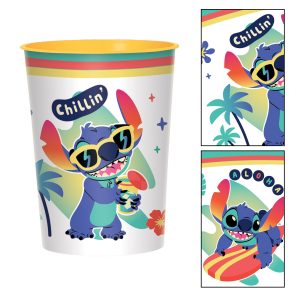 Stitch Aloha Plastic Favor Cup. 16oz - Disney Lilo & Stitch
