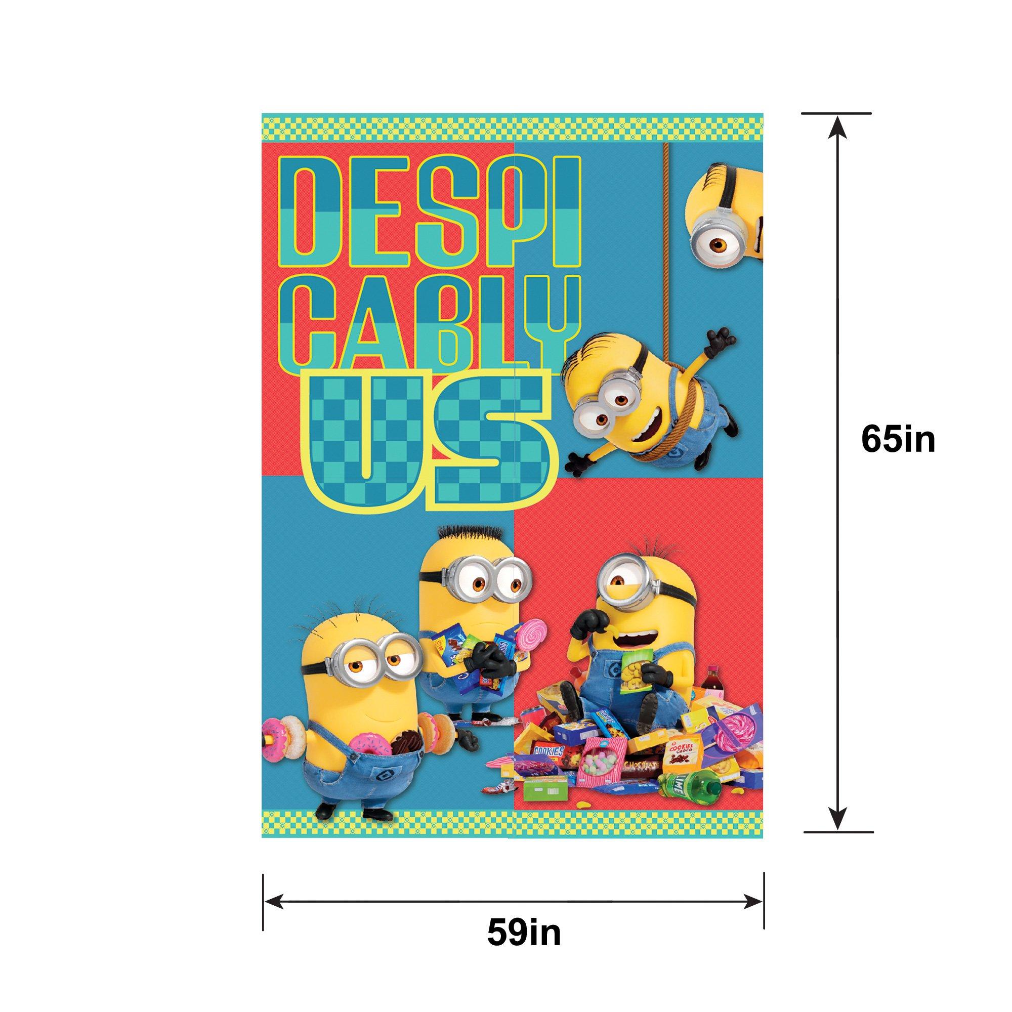 Minions Plastic & Cardstock Photo Booth Kit. 4.9ft x 5.4ft - Despicable Me 4 - Image 3