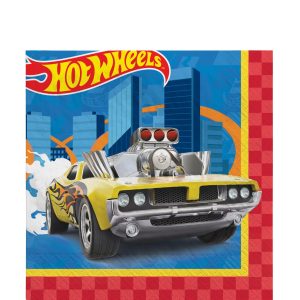 Hot Wheels Lunch Napkins. 6.5in. 16ct
