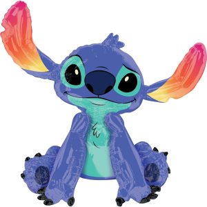 Gliding Stitch Foil Balloon. 34in x 38in - Disney Lilo & Stitch