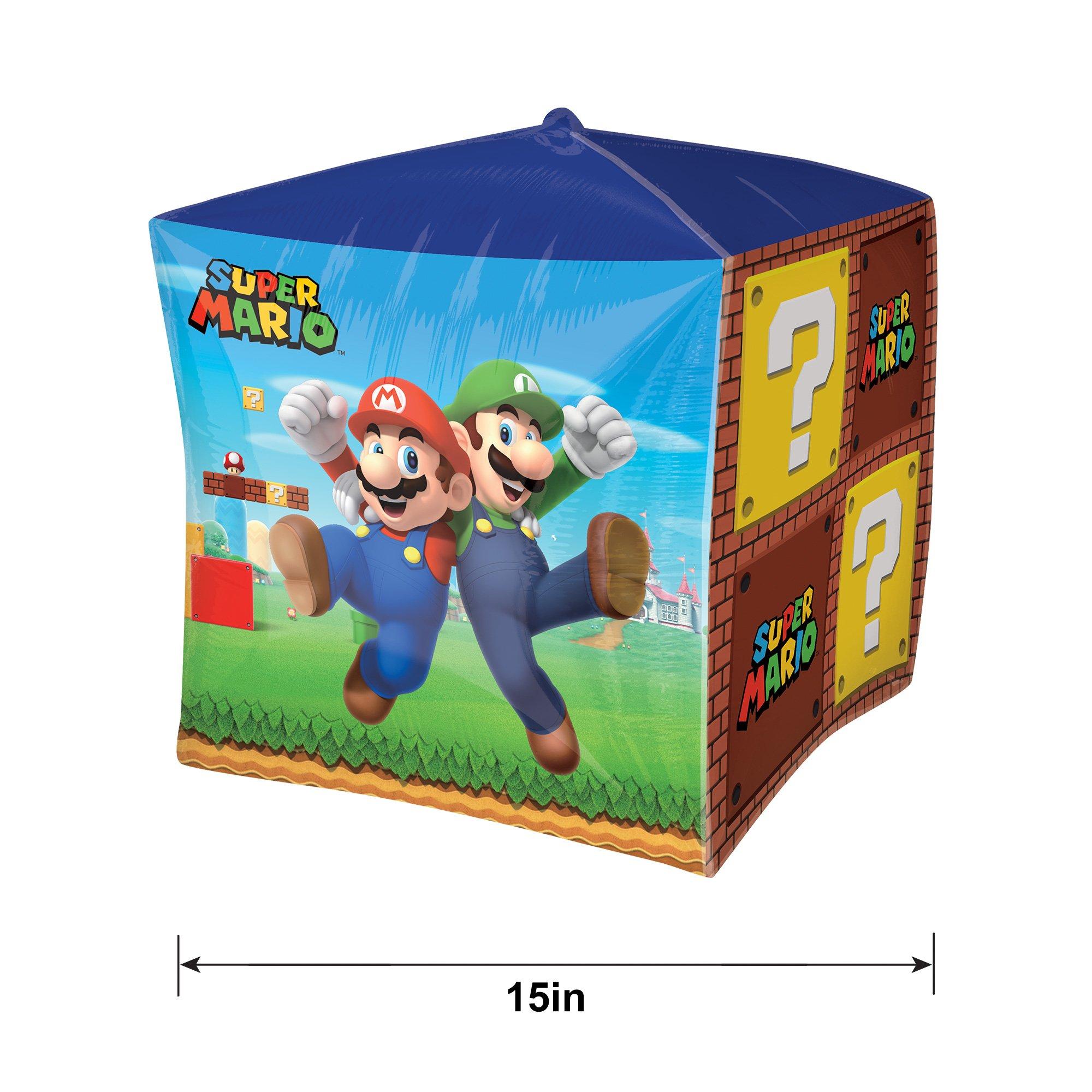 Super Mario Bros Cubez Foil Balloon. 15in - Image 4