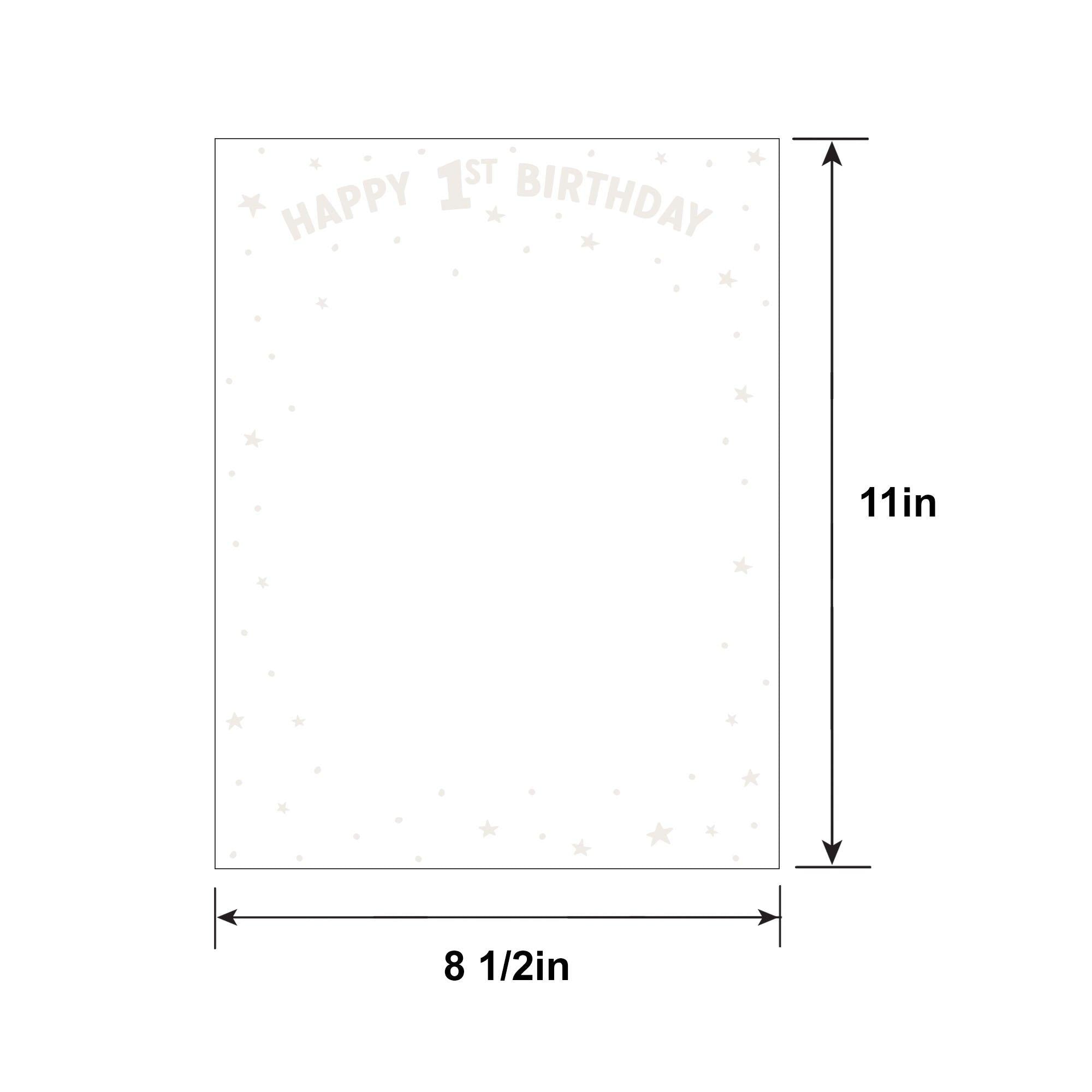 Customizable 1st Birthday Acrylic Sign. 11in - Image 2