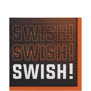 Swish Basketball Paper Lunch Napkins. 6.5in. 40ct - Alley Oop