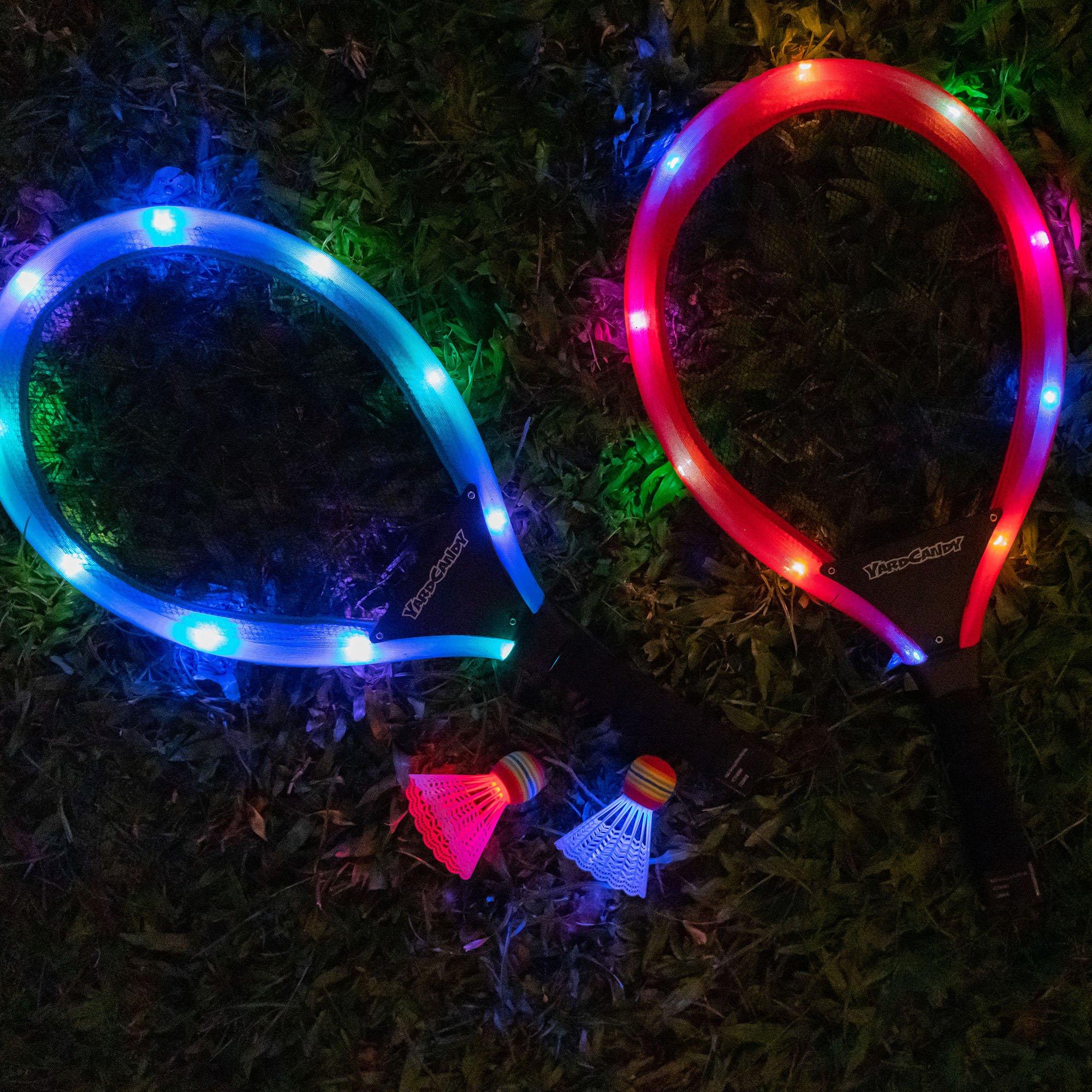 Light-Up LED Badminton Game Set. 4pc - Image 4
