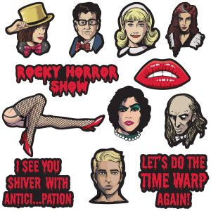 Rocky Horror Show Cardstock Cutouts. 12pc