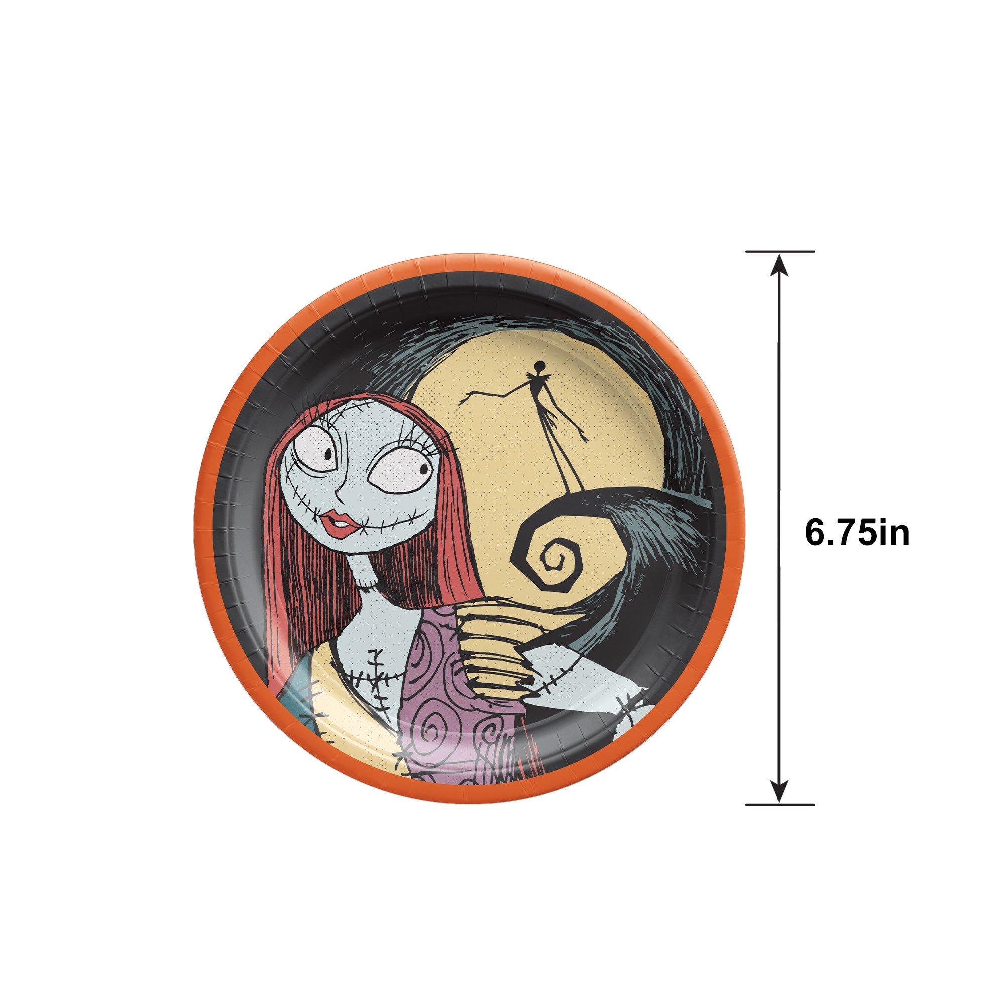 Sally & Spiral Hill Paper Dessert Plates. 6.75in. 18ct - The Nightmare Before Christmas - Image 5