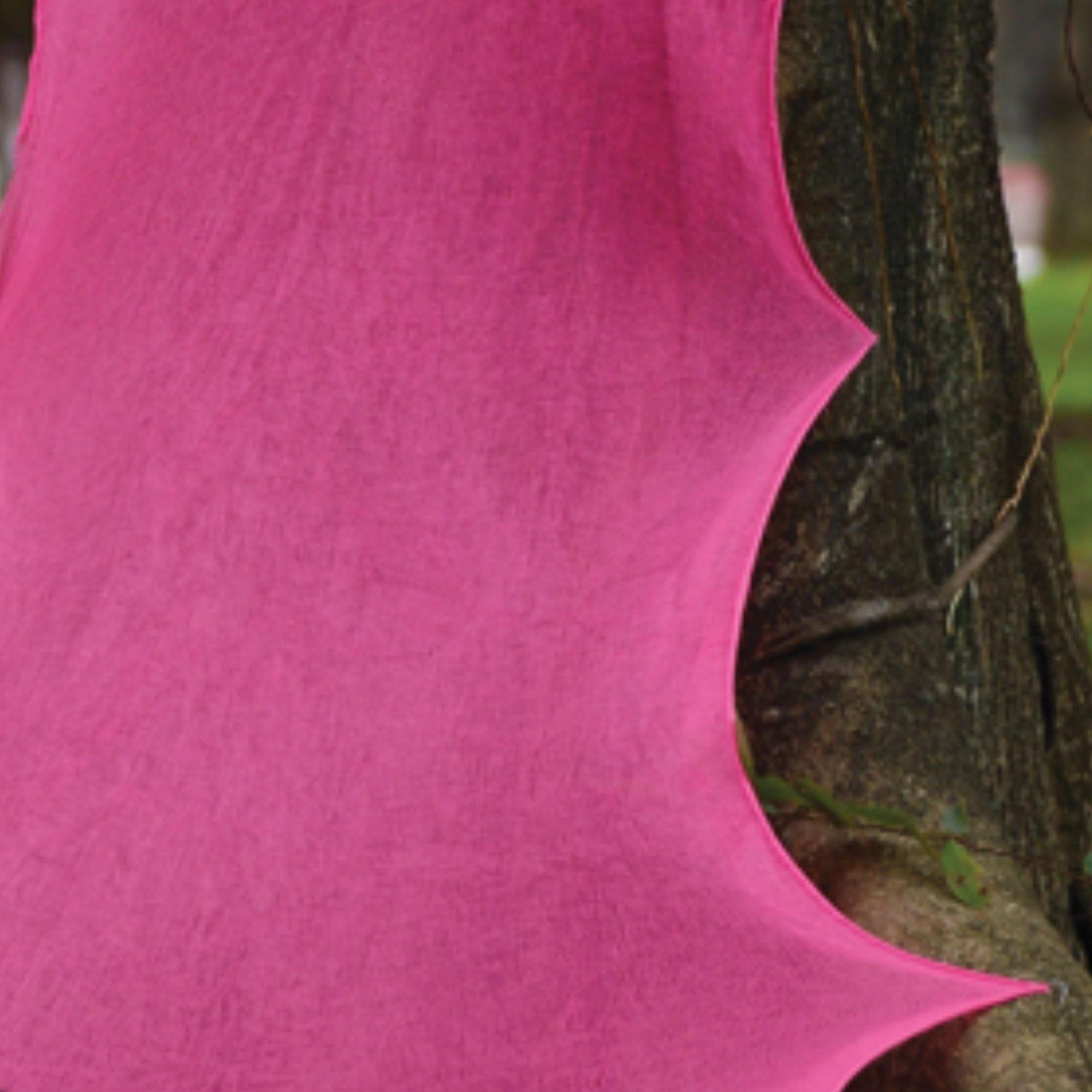 Bright Pink Stretchy Fabric Spiderweb. 2.1ft x 6ft - Image 3