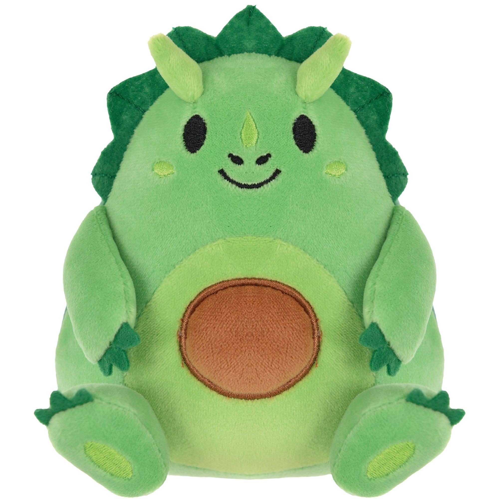 Dinosaur Avocado Plush. 4.1in x 6in