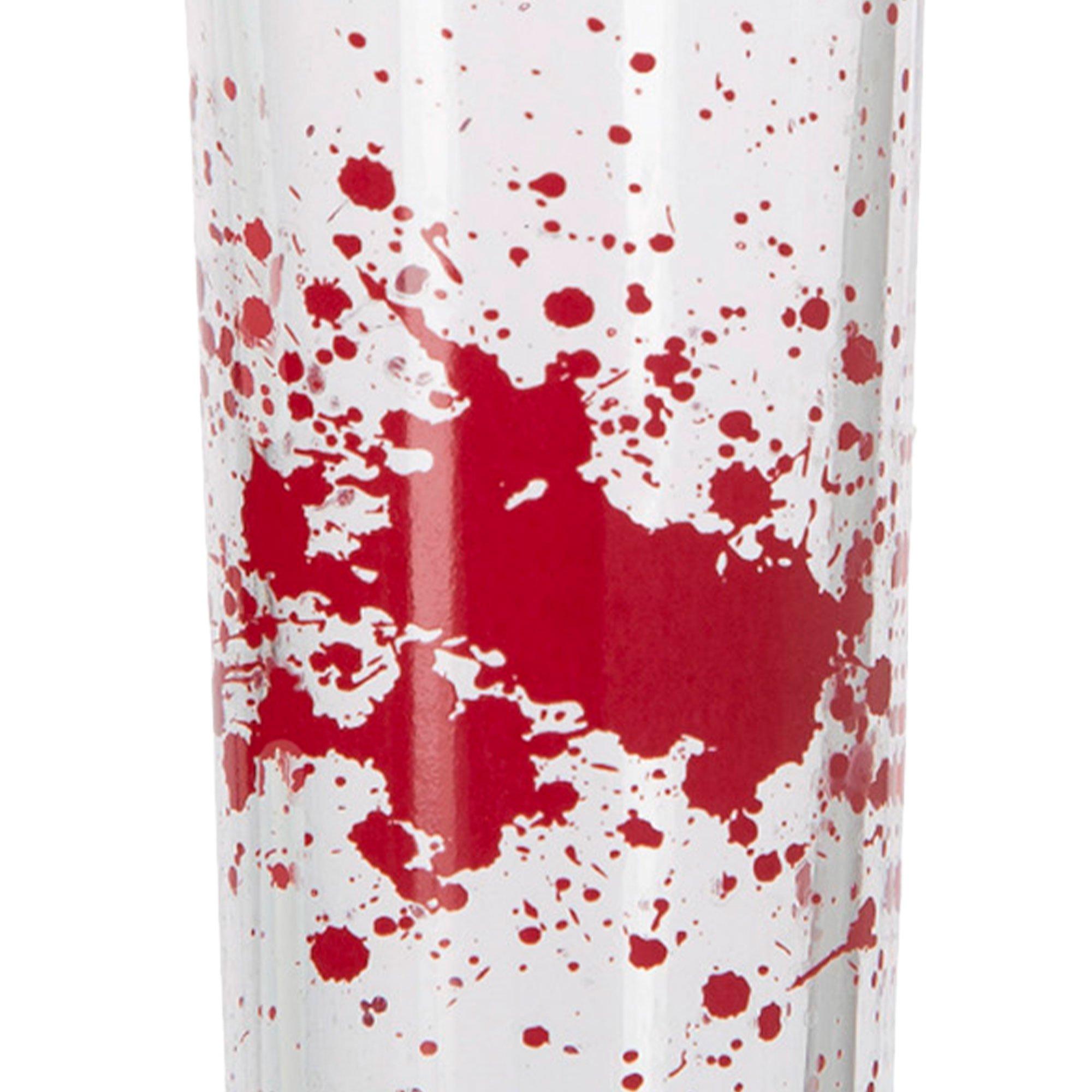 Blood Spatter Glass Shot Glasses. 2.2oz. 4ct - Image 2