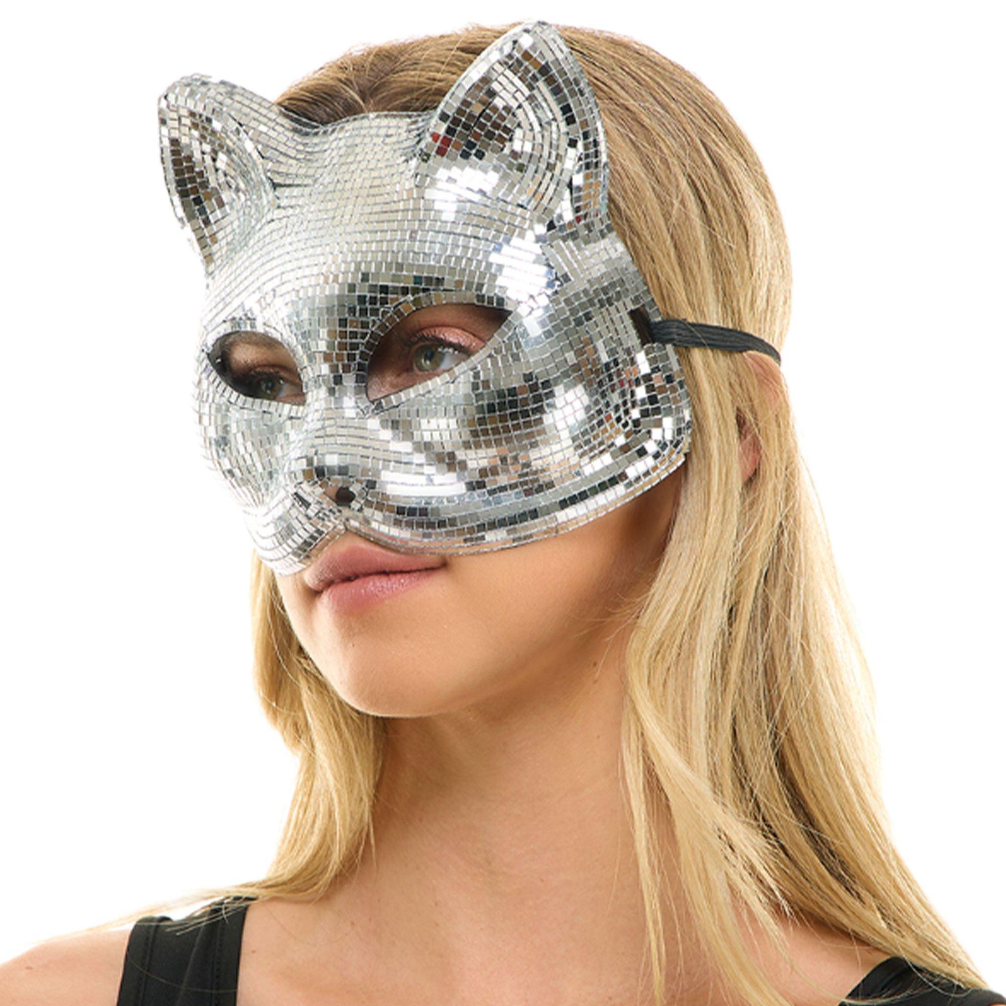 Mirrored Cat Half Mask - Image 2