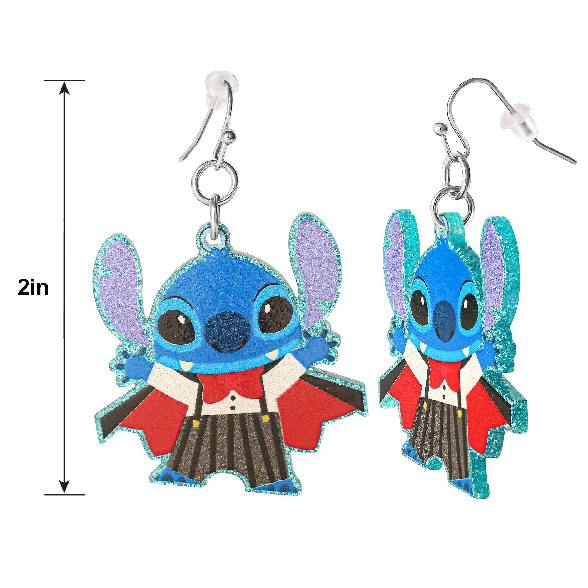 Vampire Stitch Halloween Dangle Earrings - Disney Lilo & Stitch - Image 4