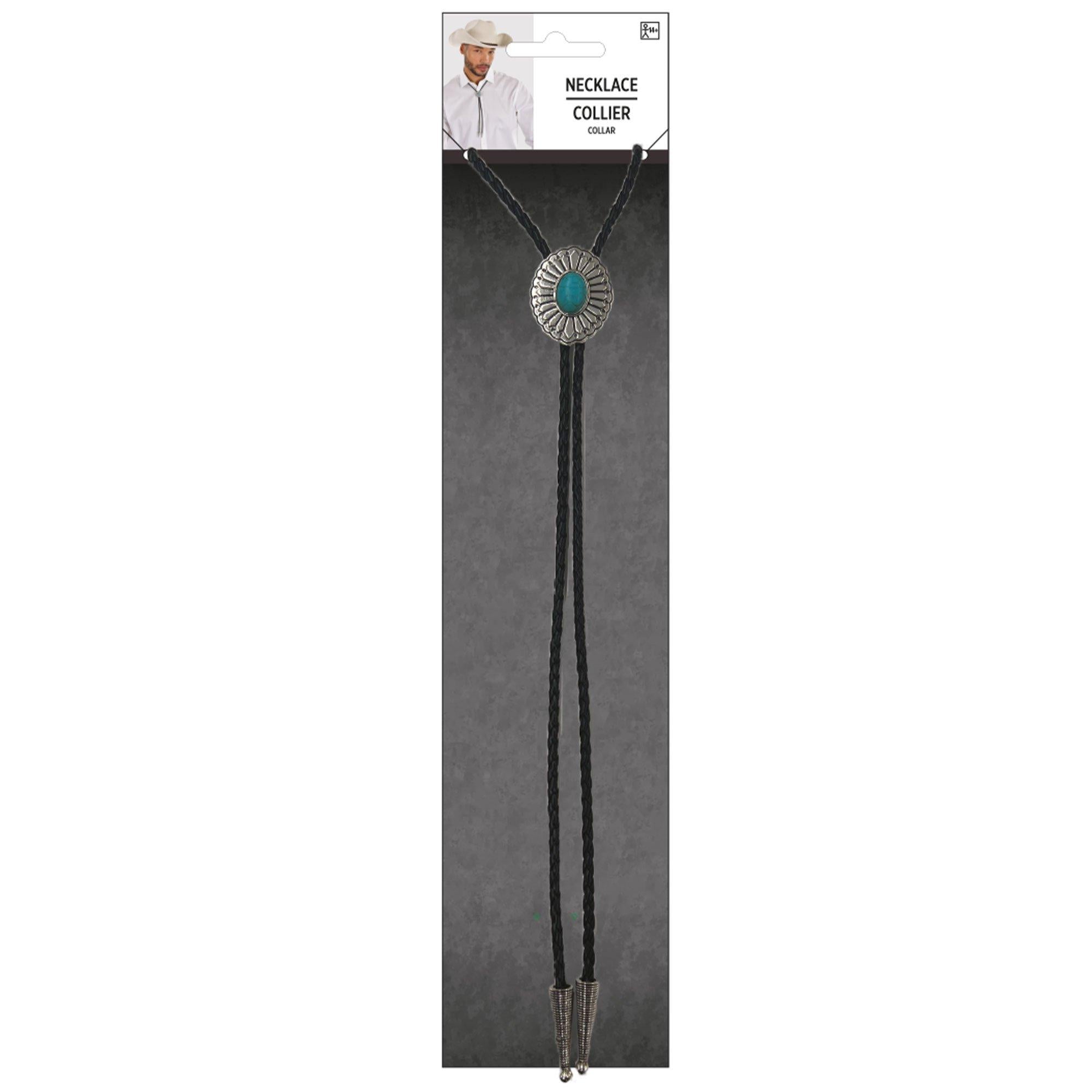 Western Faux Turquoise Bolo Tie - Image 6