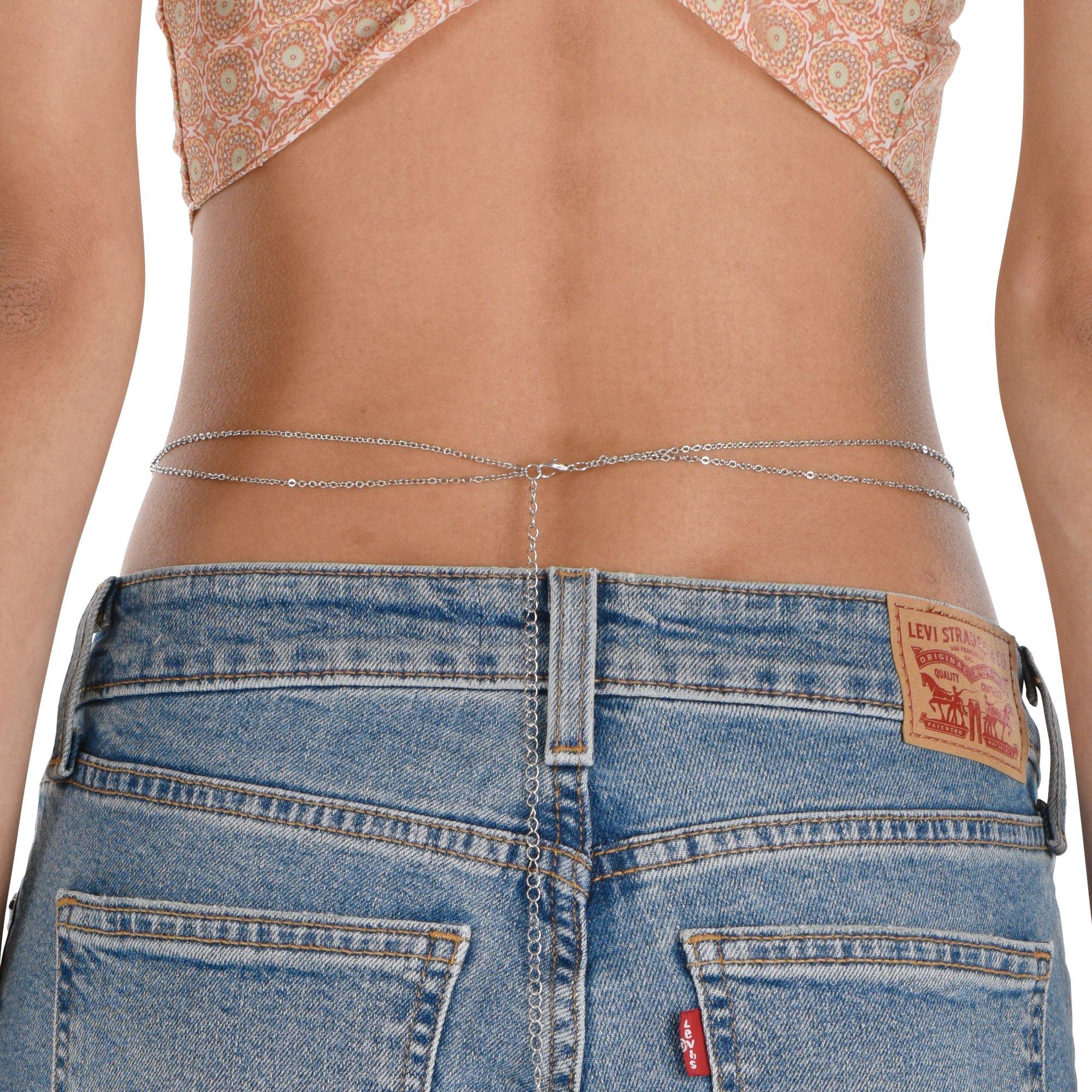 90s Butterfly Metal Belly Chain - Image 2
