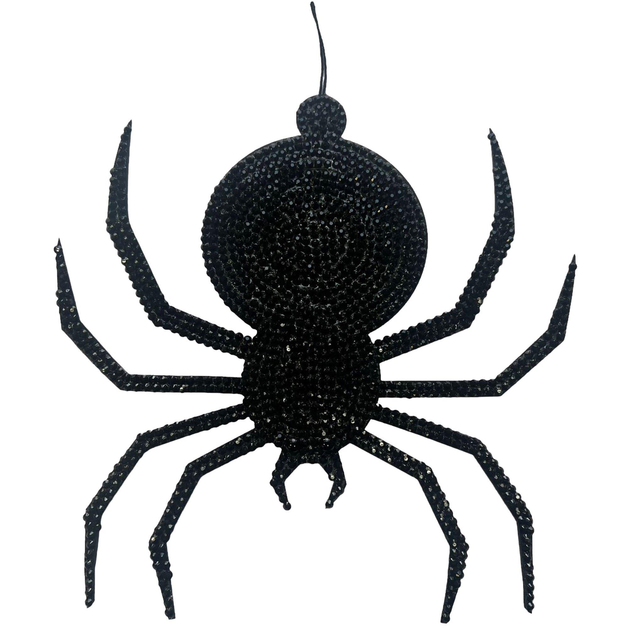 Rhinestone Spider Hanging Decoration. 15in x 14in