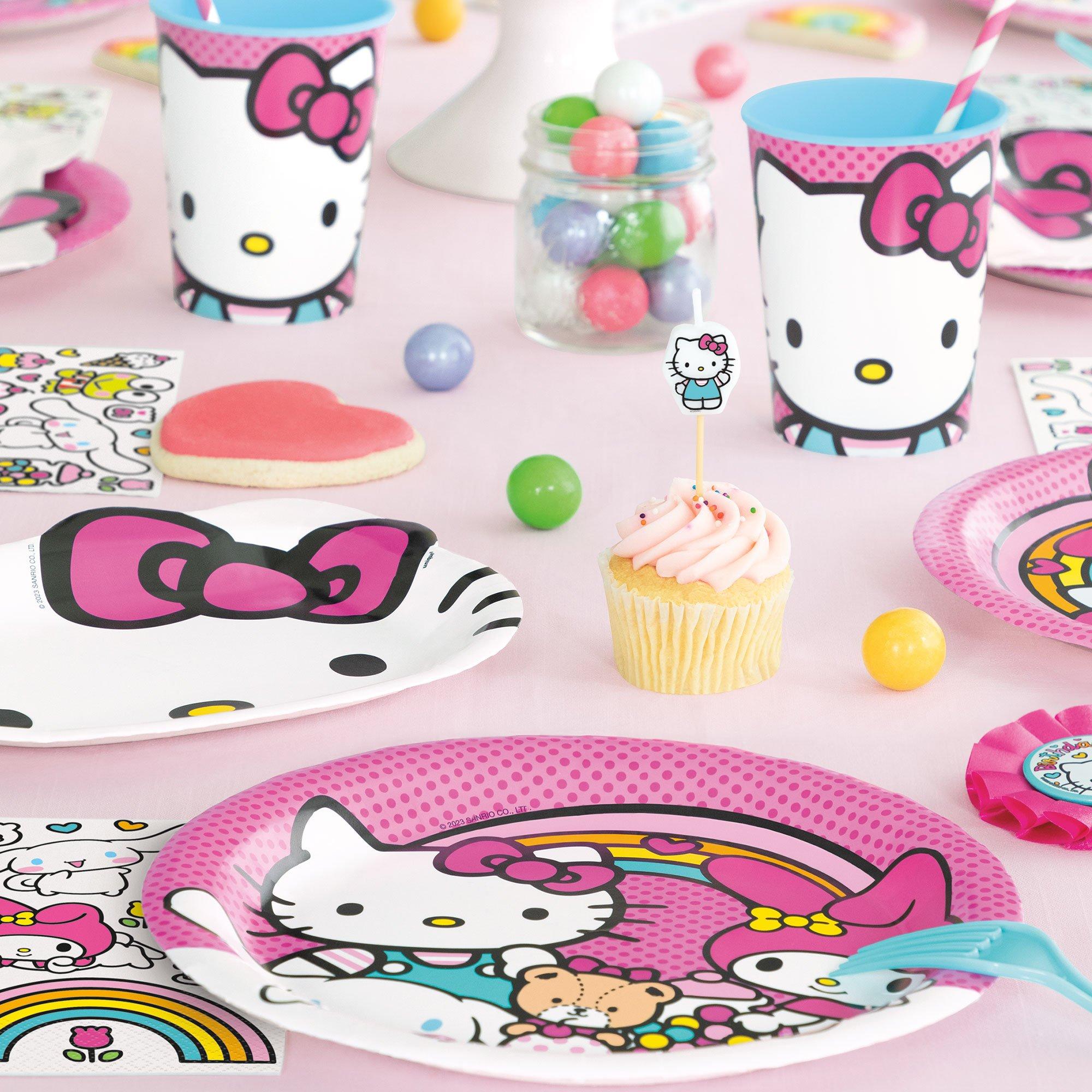 Hello Kitty Face-Shaped Paper Plates. 8in. 8ct - Sanrio - Image 3