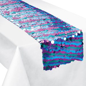Starlight Paillette Table Runner. 12in x 72in