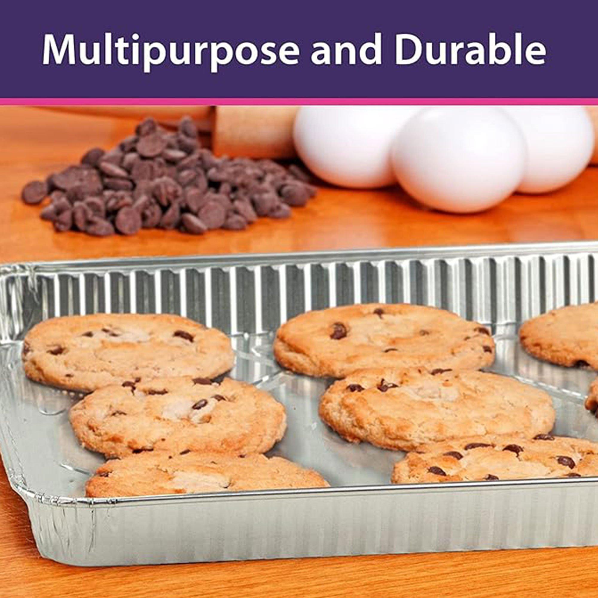 Reusable Aluminum Cookie Sheets. 17.75in x 12.75in. 4ct - Image 3