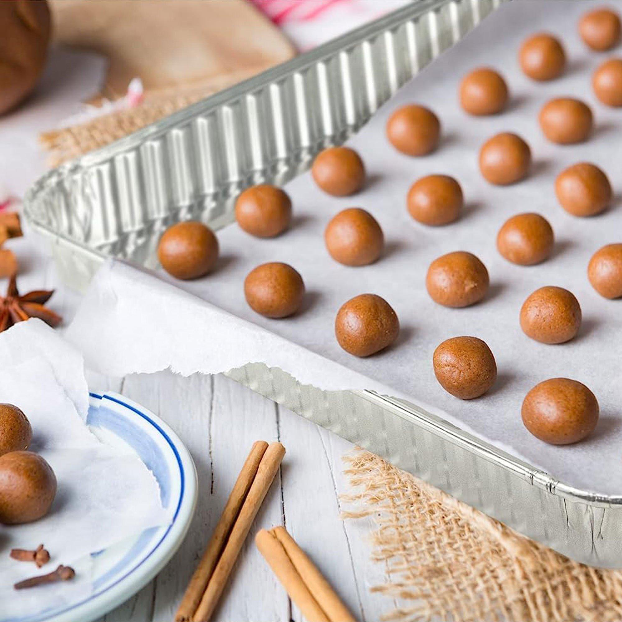 Reusable Aluminum Cookie Sheets. 17.75in x 12.75in. 4ct - Image 5