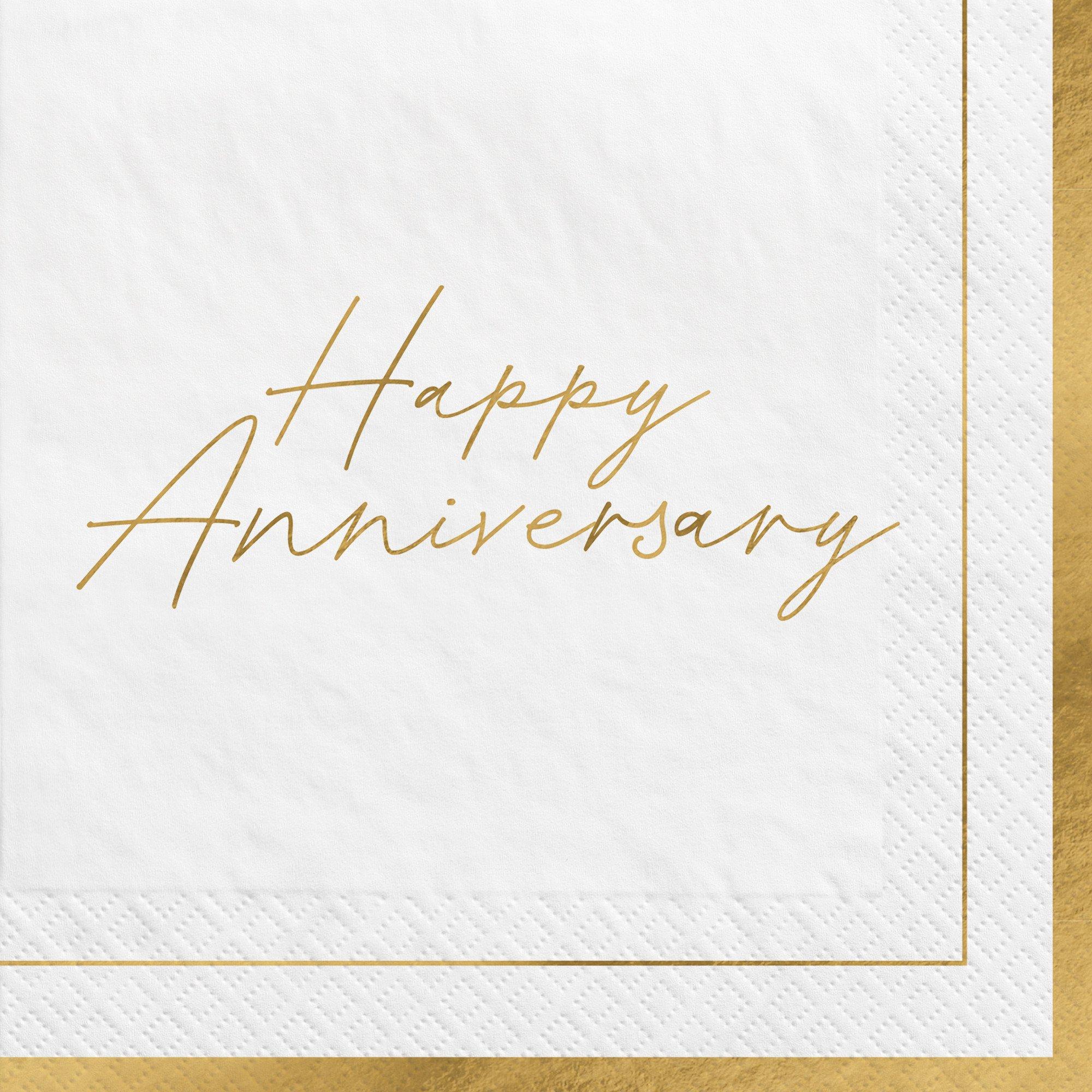 Happy Anniversary Lunch Napkins 16ct