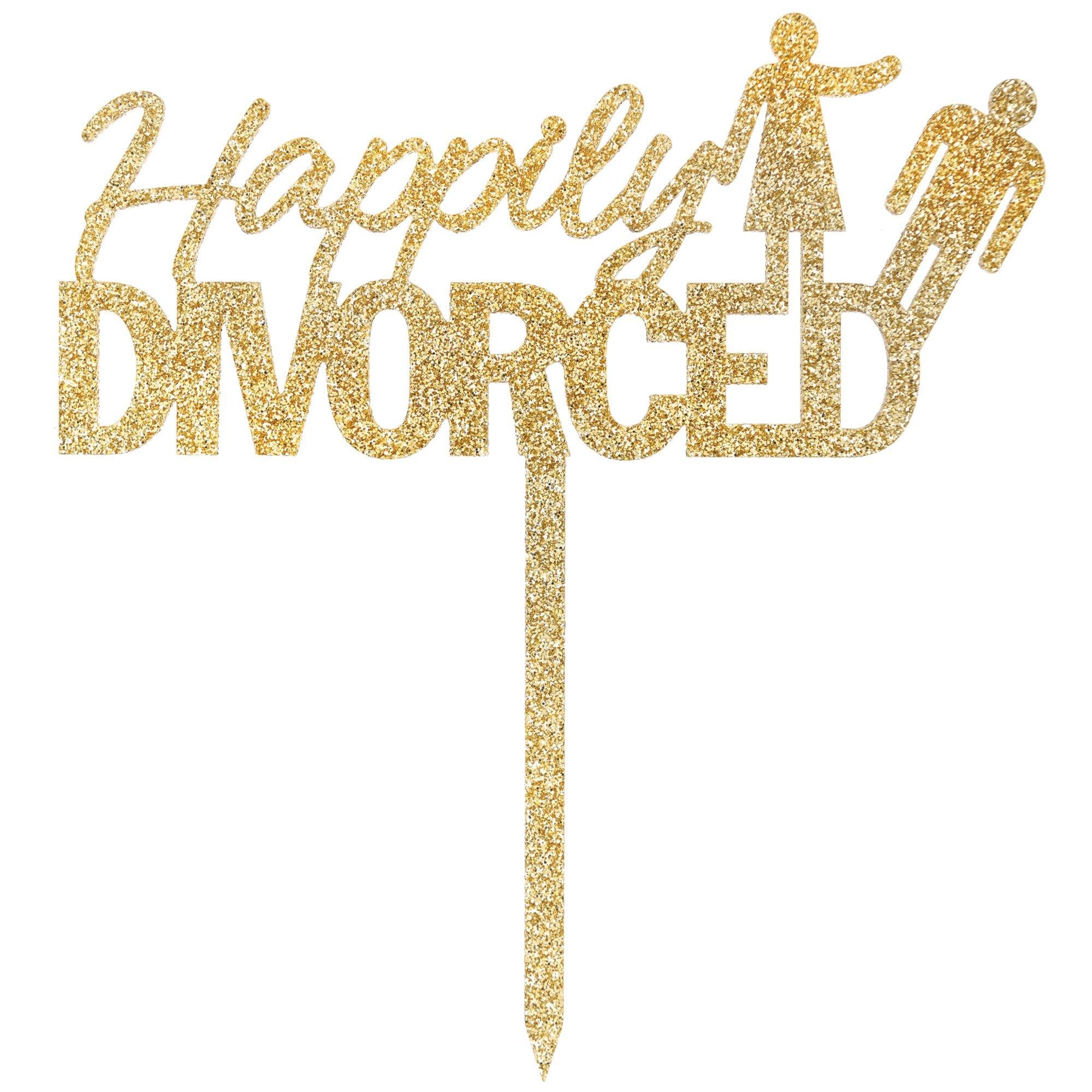 Happily Divorced Cake Topper - Image 2