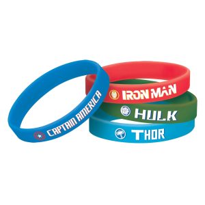 Marvel's Avengers Rubber Bracelets. 4ct