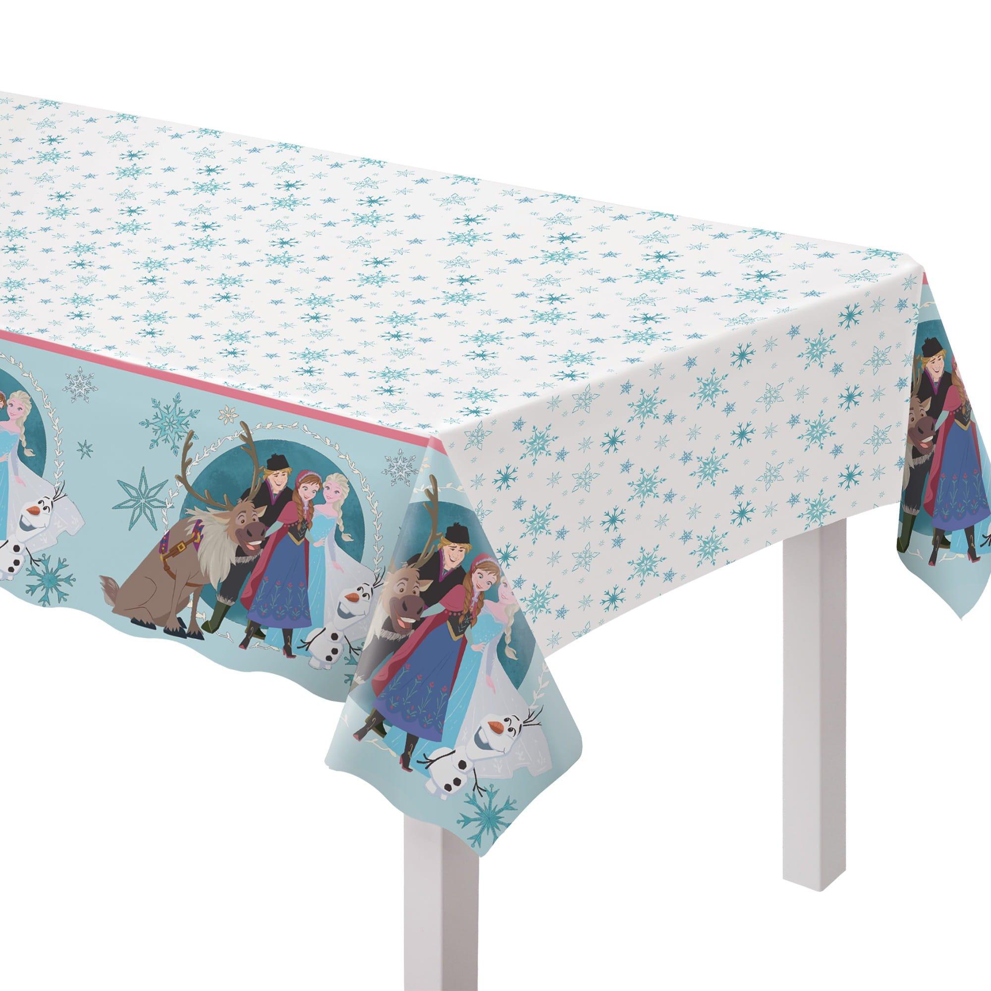 Frozen Plastic Table Cover. 54in x 96in