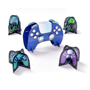 Game-On Cardstock Table Decorations. 5pc