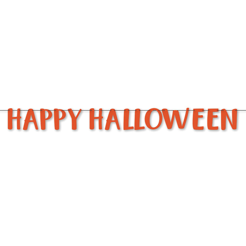 Happy Halloween Letter Banner. 7.75ft x 6.5in - Image 2