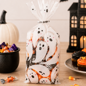 Boo Bash Ghosts Cello Treat Bags. 20ct