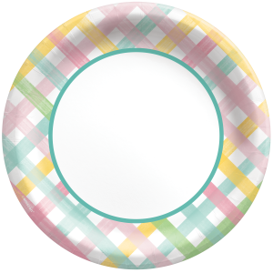 Spring Fun Paper Lunch Plate. 8ct
