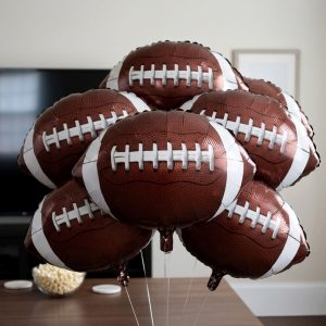 Football Balloon Bouquet. 10pc