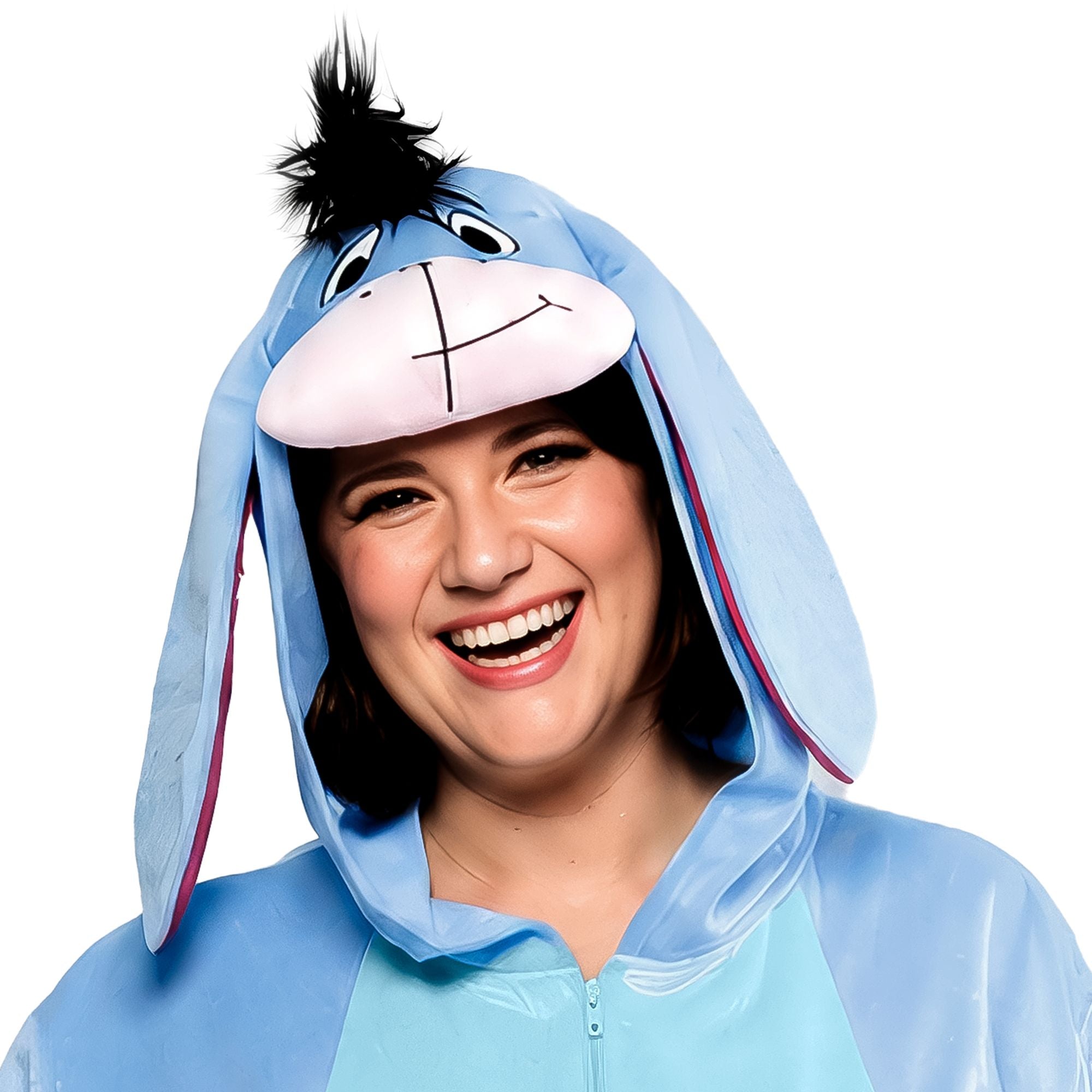 Disney Winnie the Pooh Eeyore Plus Size Zipster Costume for Adults - Image 4