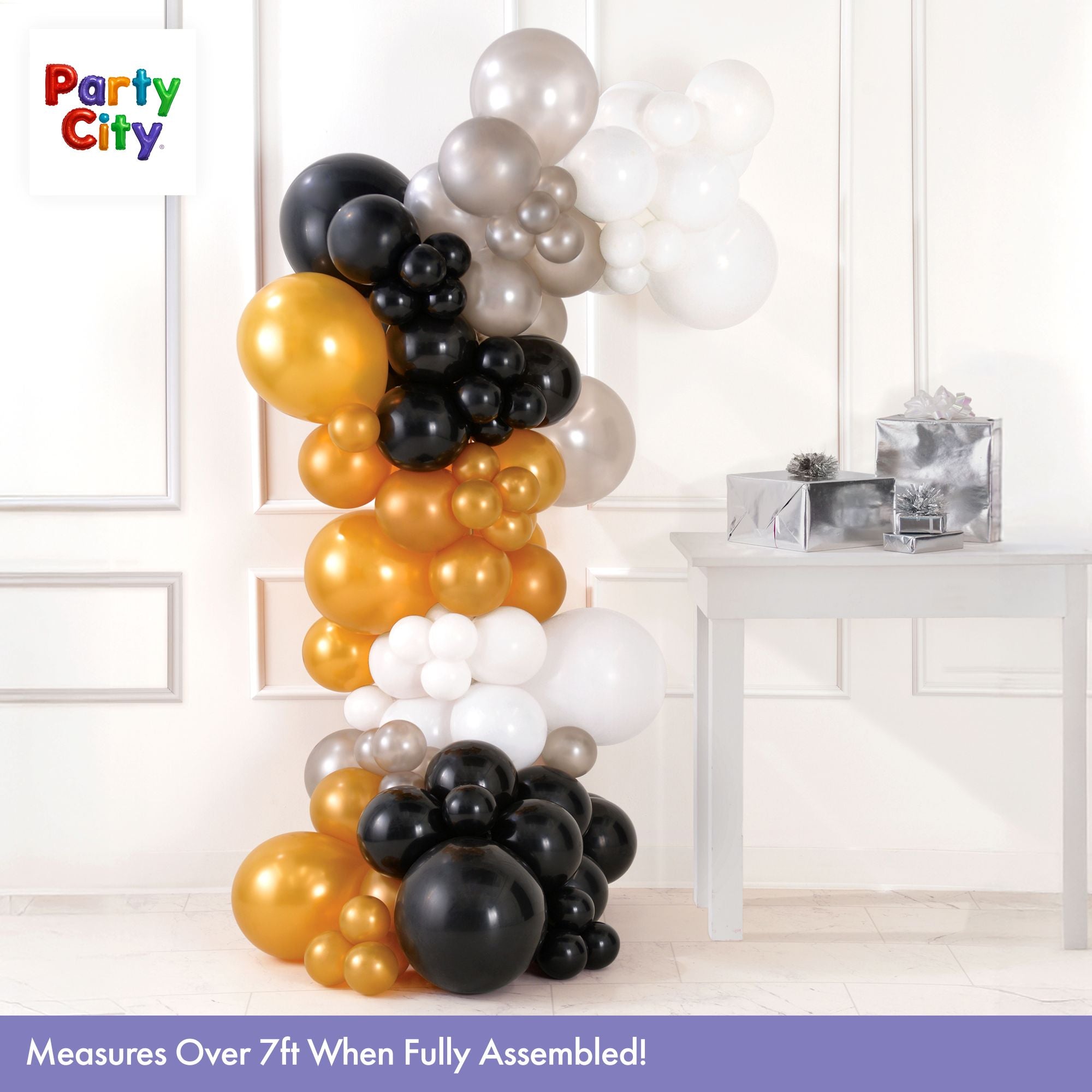 Air-Filled Latex Balloons Garland Multi Color. 90pc - Image 4
