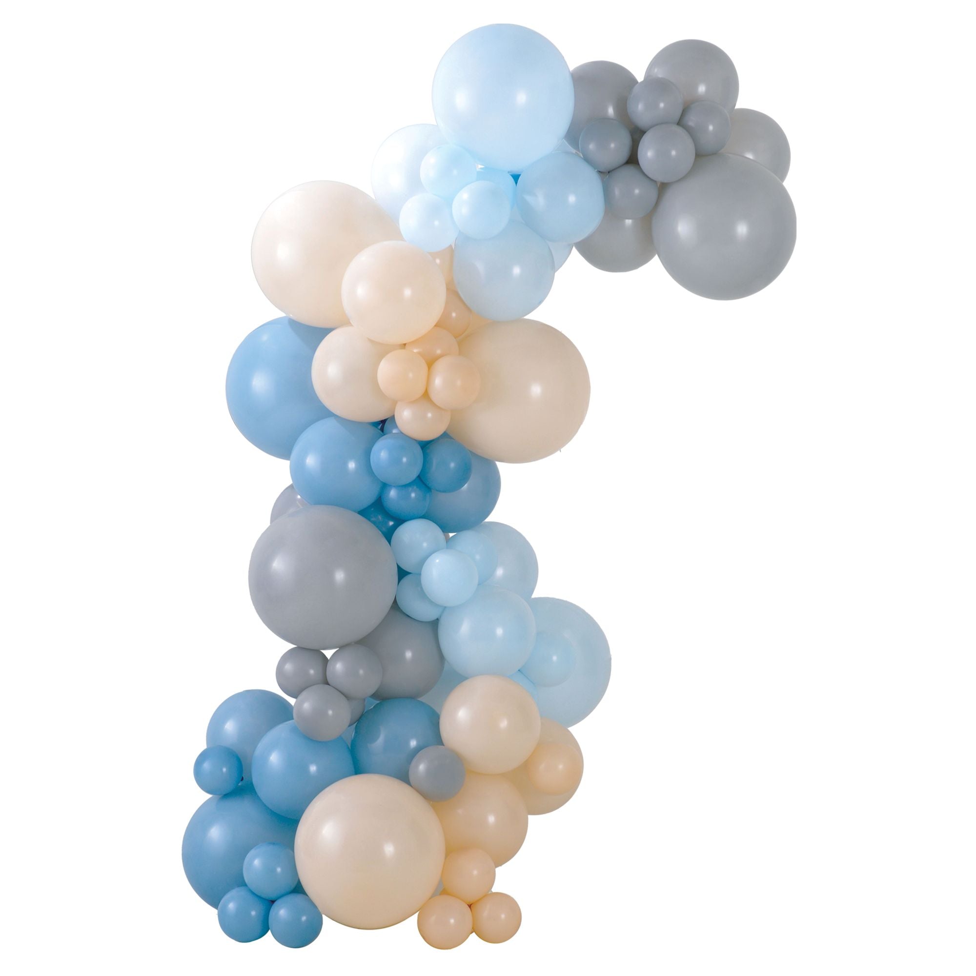 Air-Filled Latex Balloons Garland Muted Cools. 90pc - Image 3