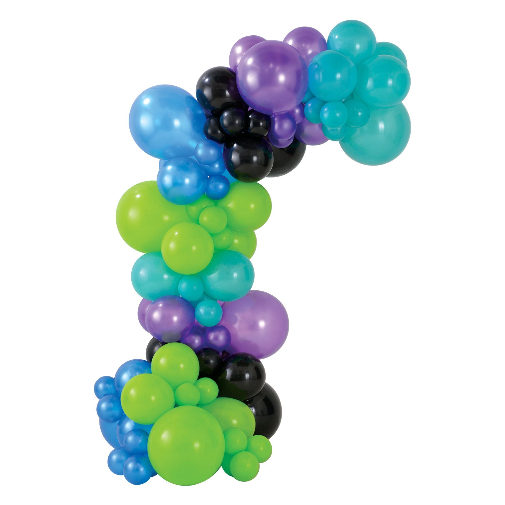Air-Filled Latex Balloons Garland Cyber Brights. 90pc - Image 5