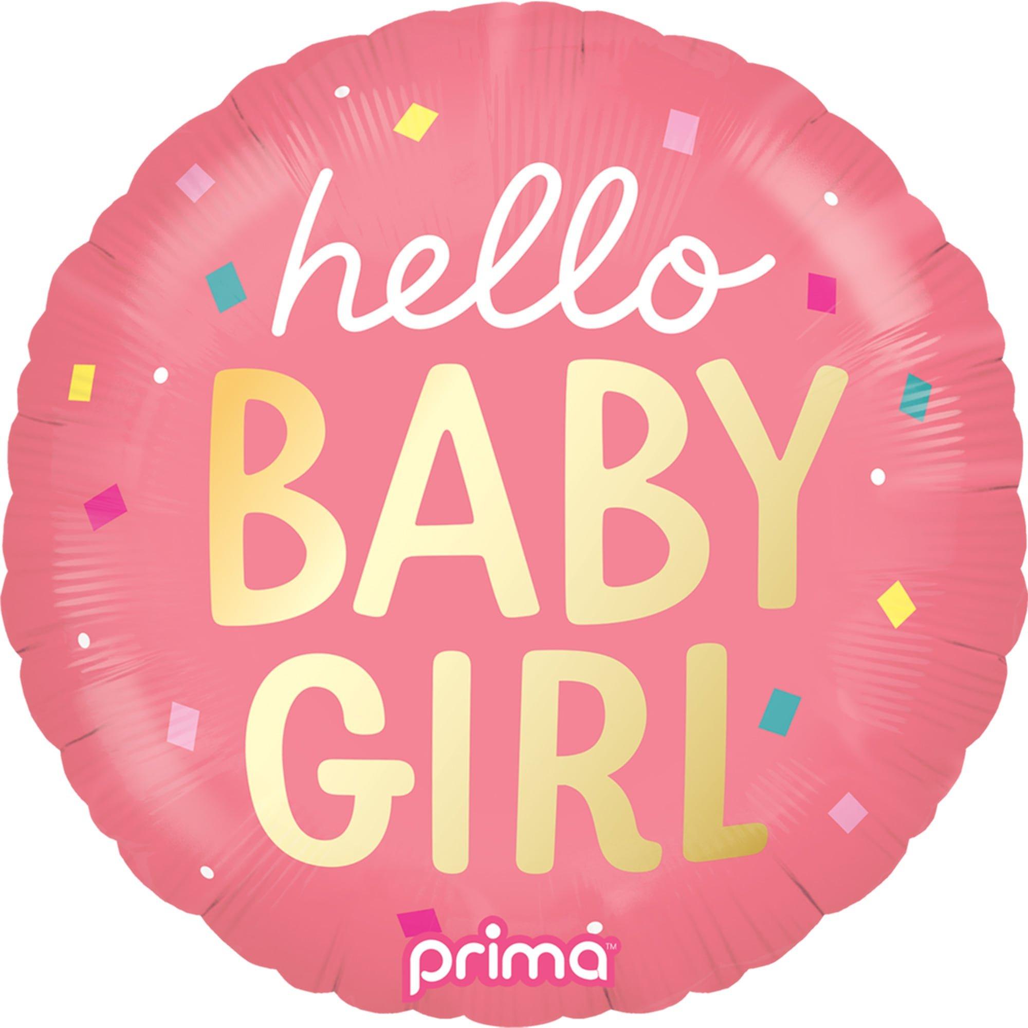18in Round Hello Baby Foil Balloon. Assorted Colors - Image 4