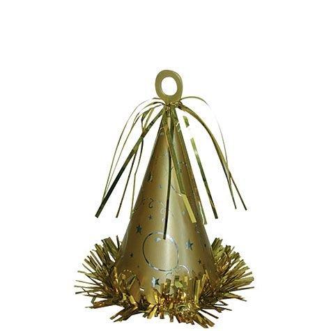Party Hat Balloon Weight. 6oz. Assorted Colors - Image 5