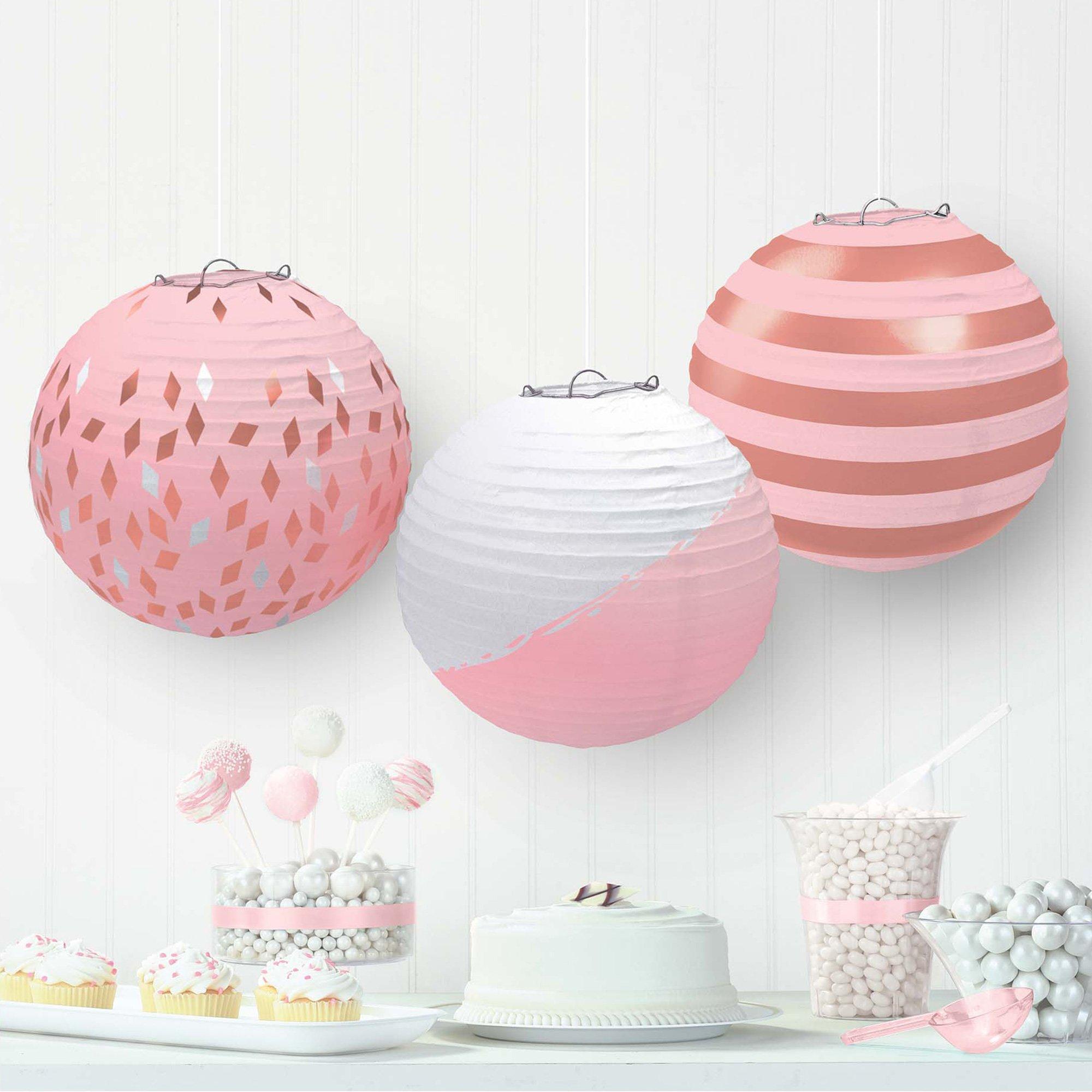 Paper Lanterns. 3ct. Assorted Colors - Image 4