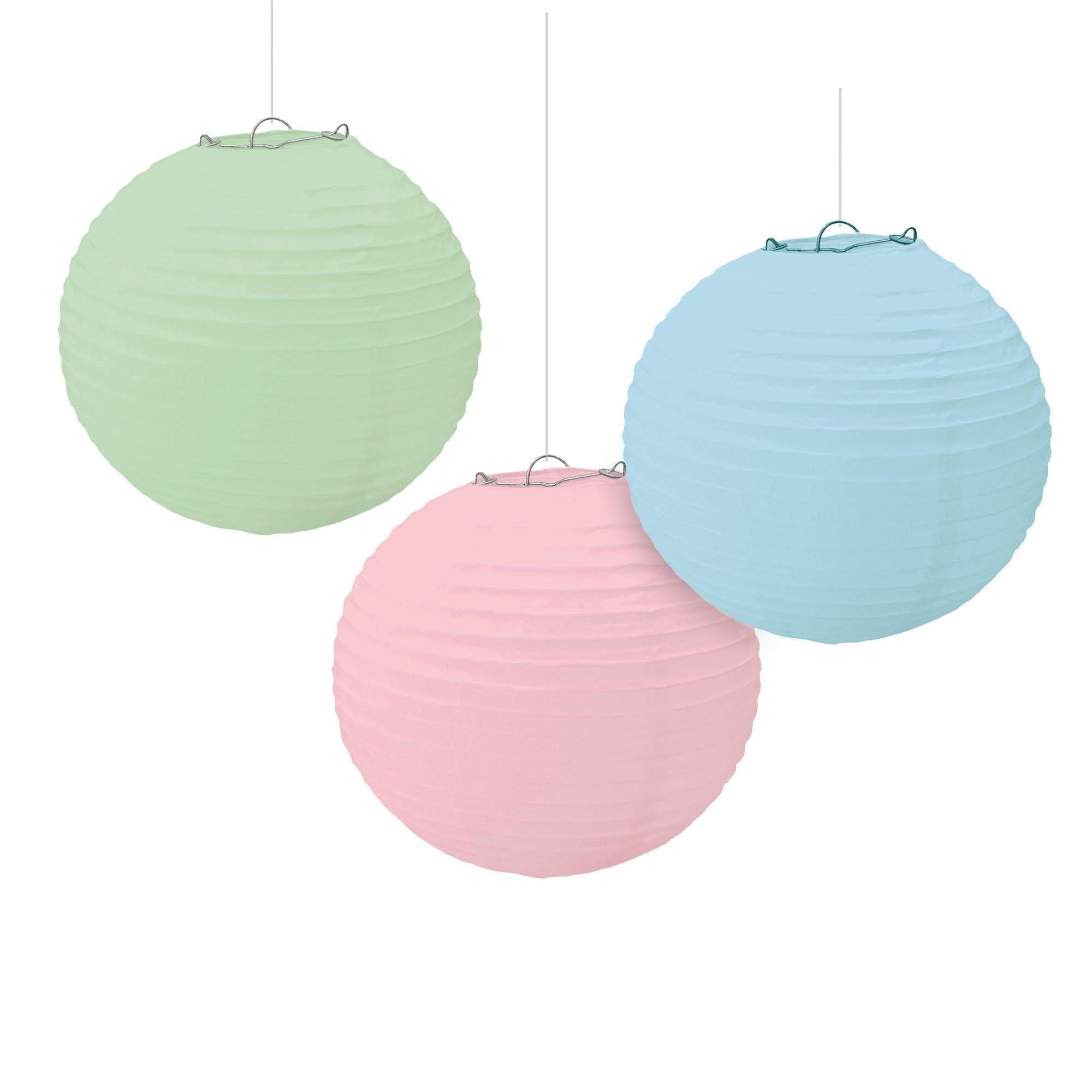 Paper Lanterns. 3ct. Assorted Colors - Image 12