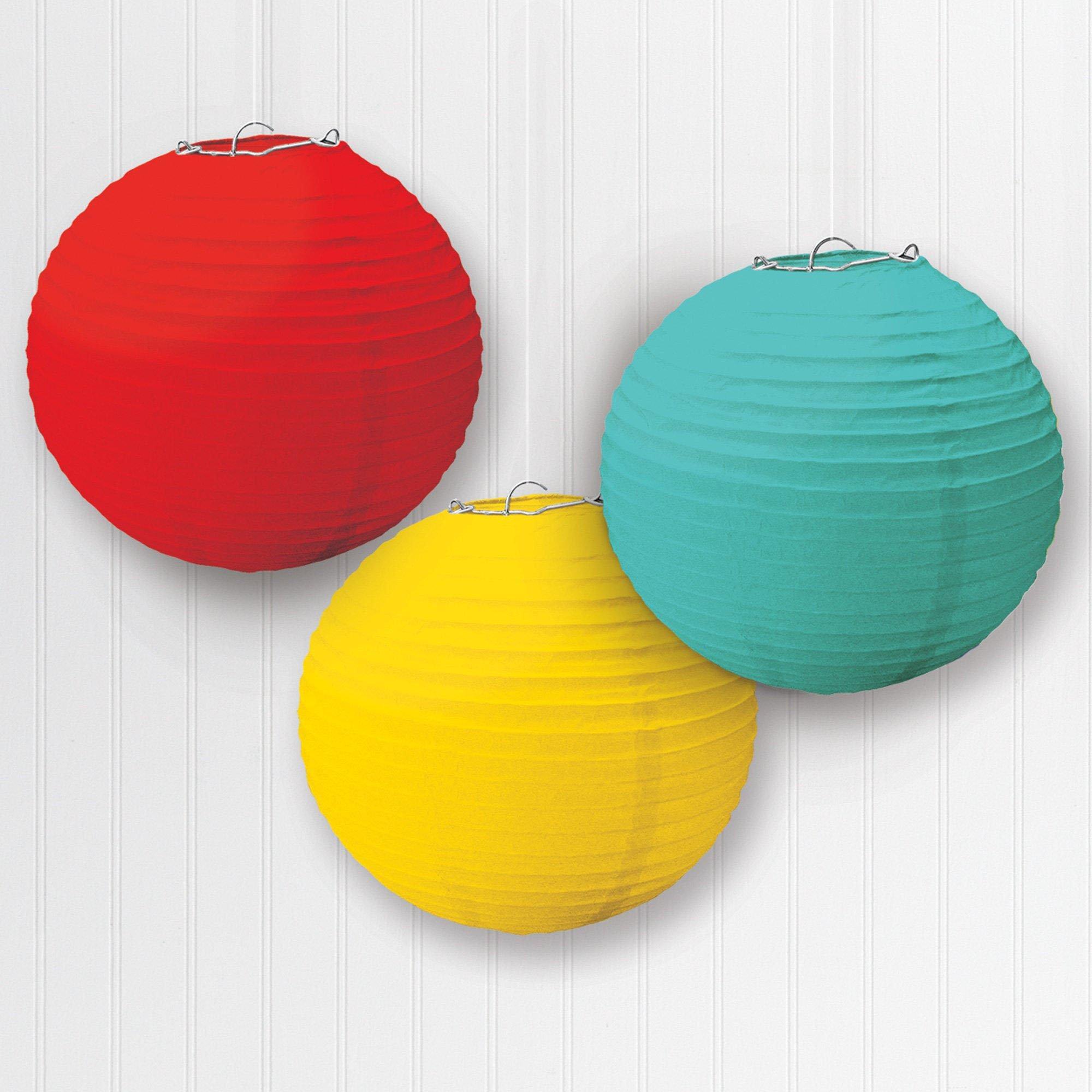 Paper Lanterns. 3ct. Assorted Colors - Image 14